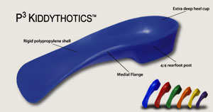 p3 kiddy prefabricated orthotic kids