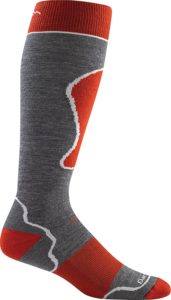 ski sock with shin padding